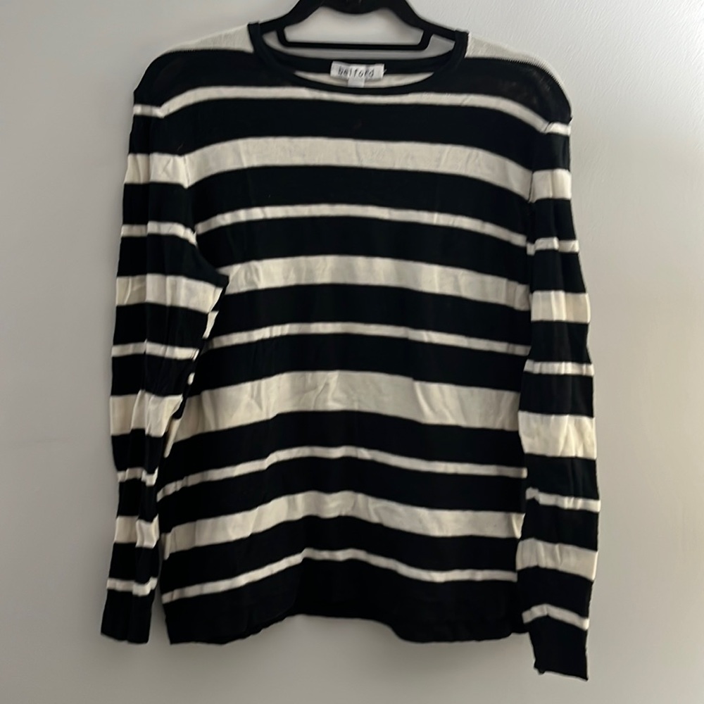 Belford cotton stripe sweater